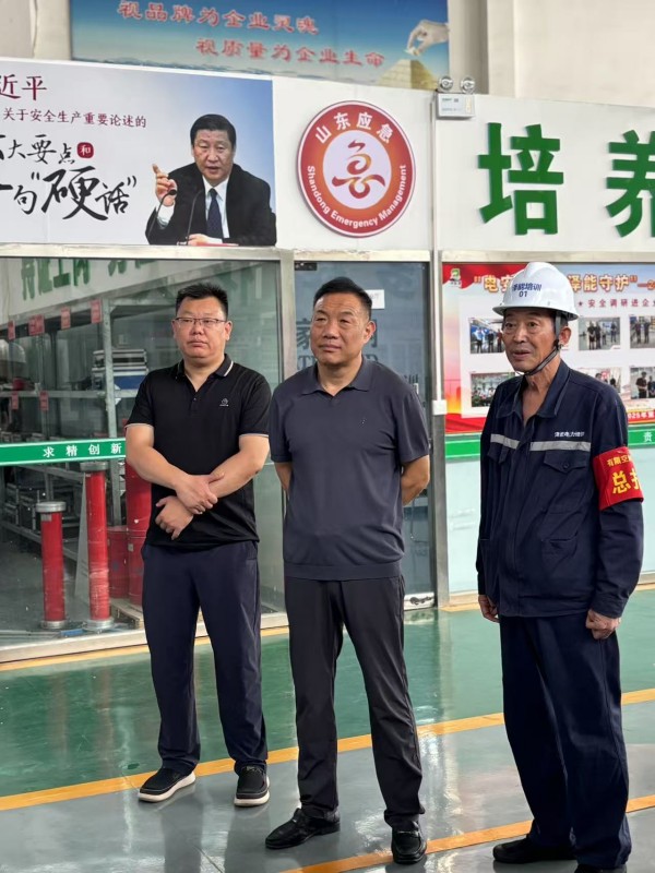 泰安市应急管理局领导调研指导