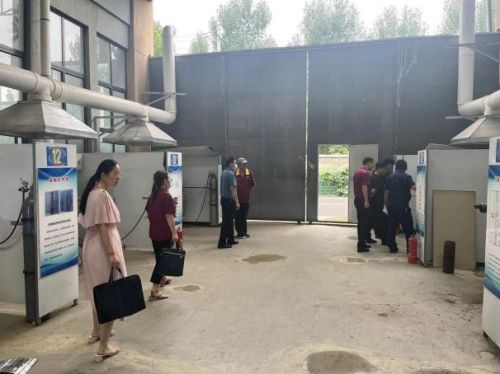 肥城市人社局来泽能公司  进行安全生产现场检查